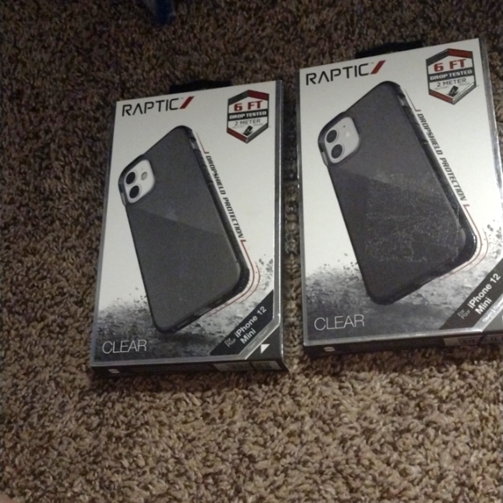 iPhone 12 mini clear case lot 2 cases NWT